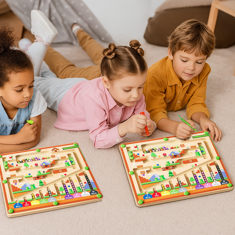Magnetic Maze Ball Game