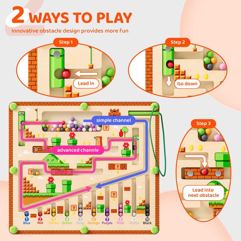 Magnetic Maze Ball Game