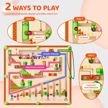 Magnetic Maze Ball Game